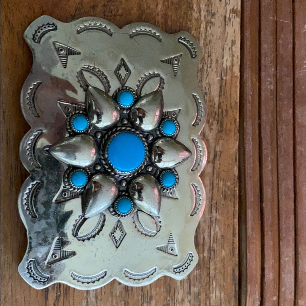 Men’s Western Nickels Silver Buckle